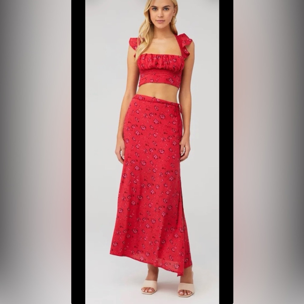 Free People Bijou Set in Cherry Combo size 0